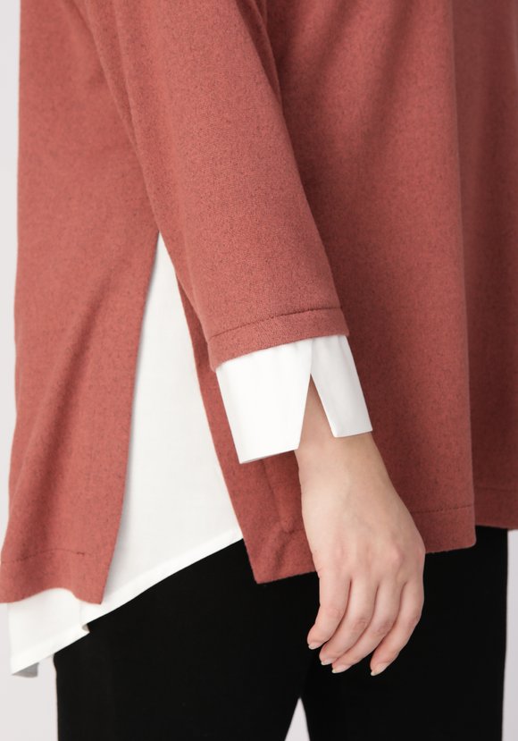 Туника свободная с контрастными вставками шир.  580, рис. 10