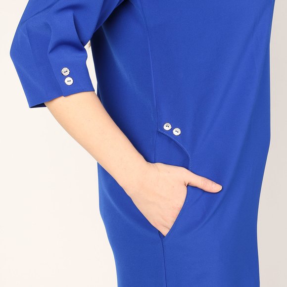 Платье-миди с карманами и украшением шир.  580, рис. 16