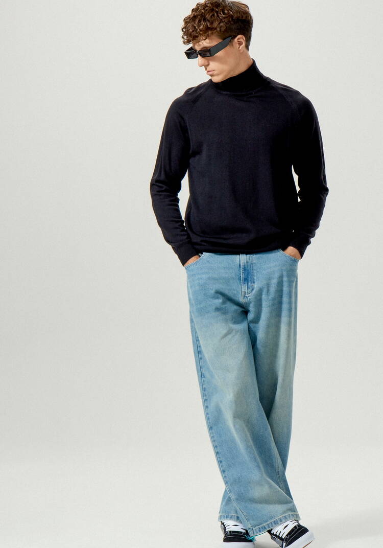 Свитер базовый с высоким воротом шир.  750, рис. 7