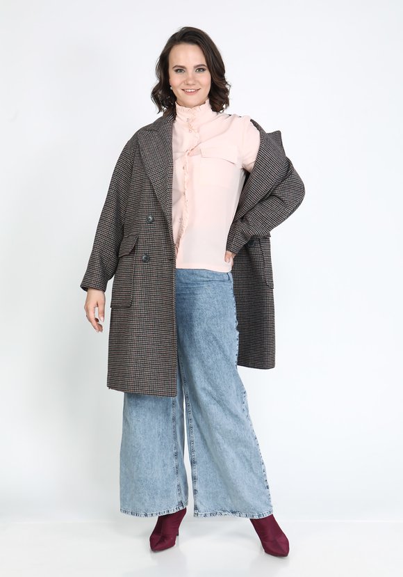 Блуза с карманом Инга шир.  580, рис. 8