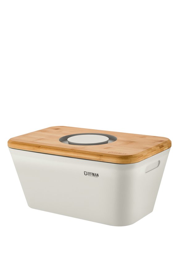 GUFFMAN Хлебница с разд.доской-крышкой, белая шир.  580, рис. 1