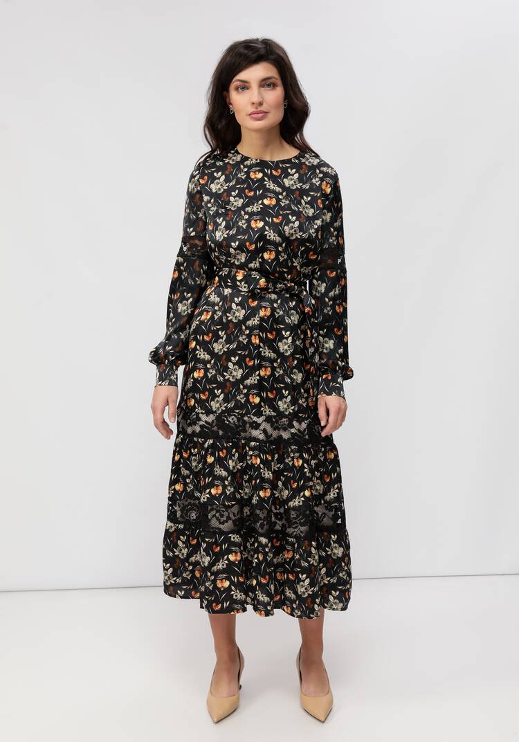 Платье с кружевом свободного кроя шир.  750, рис. 3