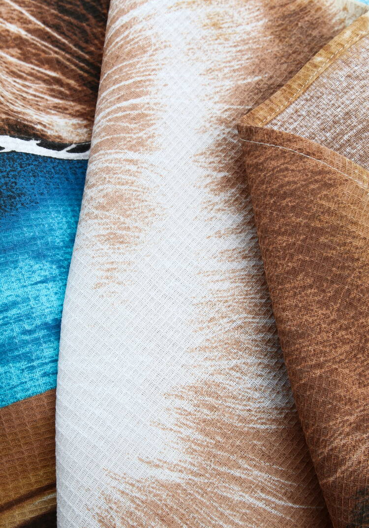 Полотенце вафельноe пляжное шир.  750, рис. 5