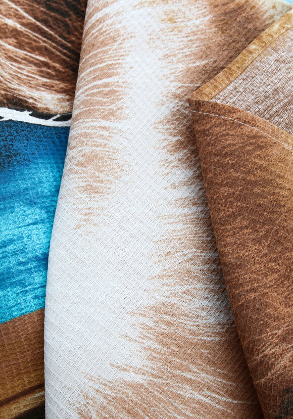 Полотенце вафельноe пляжное шир.  580, рис. 5