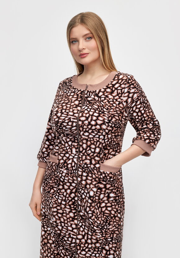 Халат велюровый Регина шир.  580, рис. 14