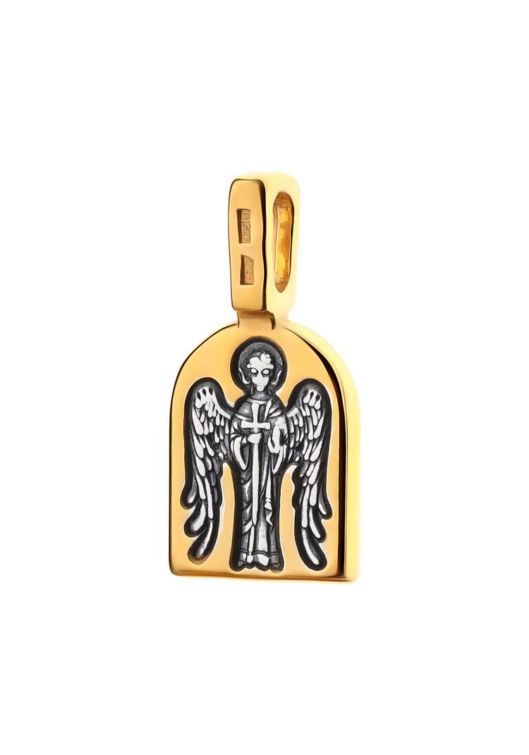 Серебряная подвеска Матрона,Ангел Хранитель шир.  750, рис. 2