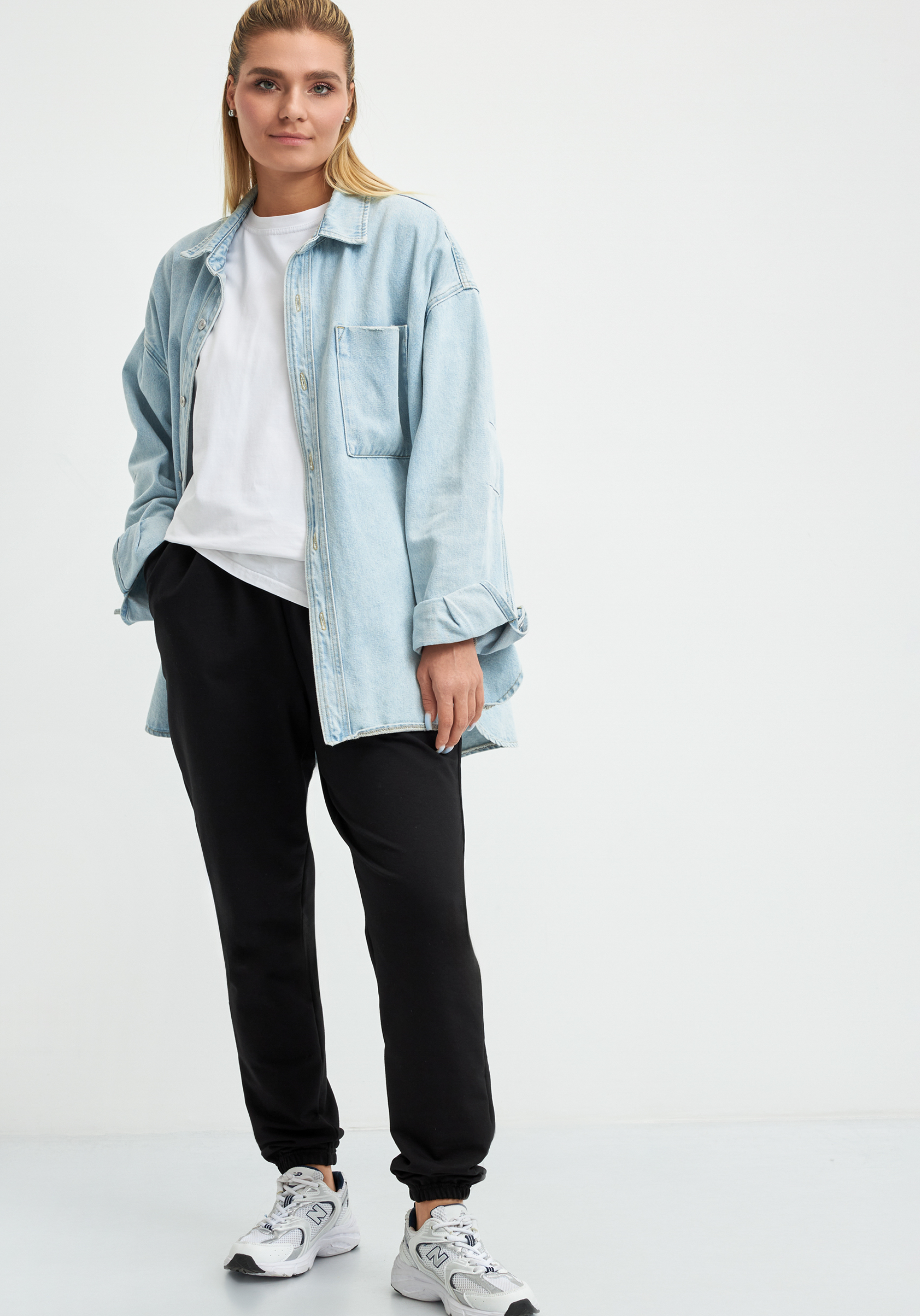 Брюки из трикотажа на резинке