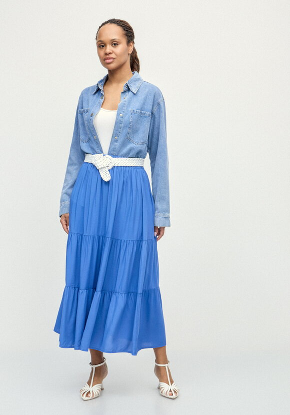 Юбка ярусная из штапеля шир.  580, рис. 23