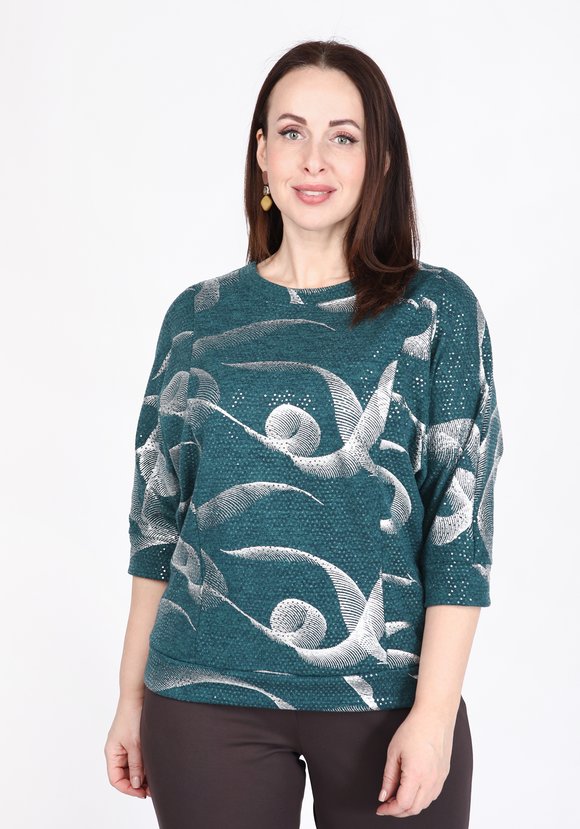 Блуза Драгоценный взгляд шир.  580, рис. 1