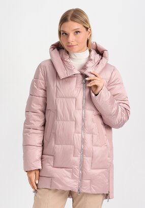 Куртка из мерцающей ткани с капюшоном