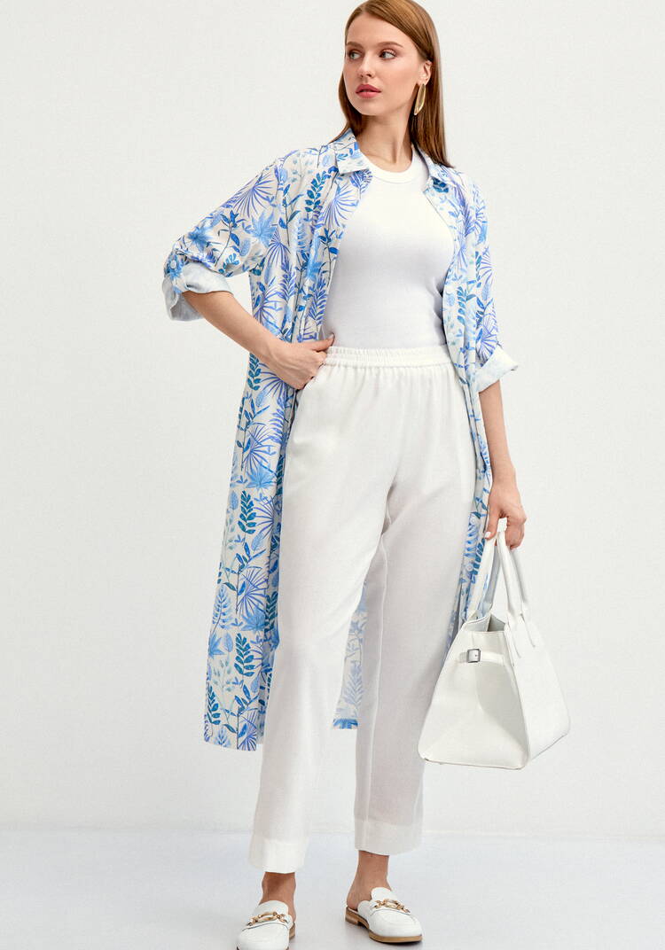 Брюки прямые изо льна шир.  750, рис. 9