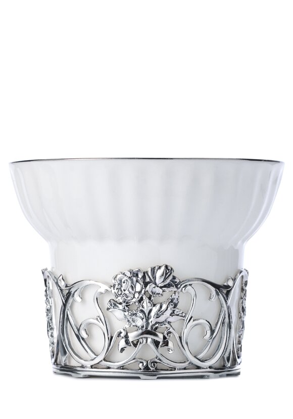 Чайная чашка Ангел фарфор, серебро шир.  580, рис. 7