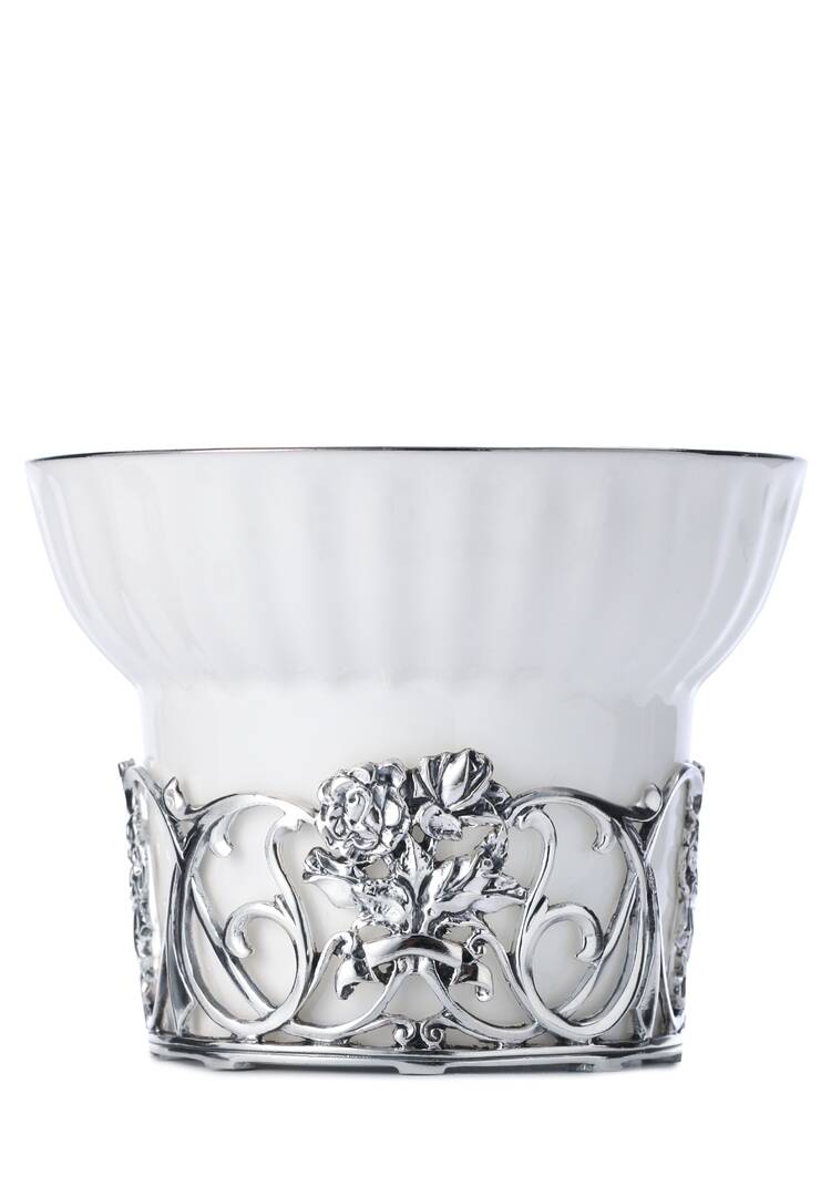 Чайная чашка Ангел фарфор, серебро шир.  750, рис. 7