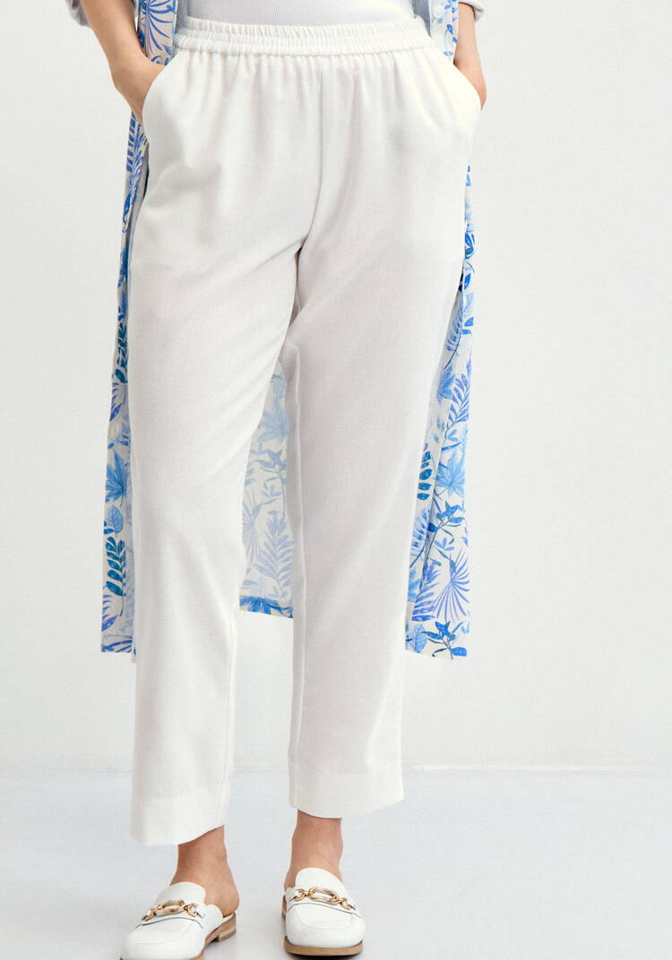 Брюки прямые изо льна шир.  750, рис. 15