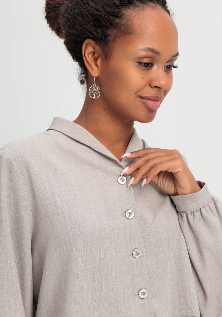 Блуза с шалевым воротом шир.  750, рис. 5