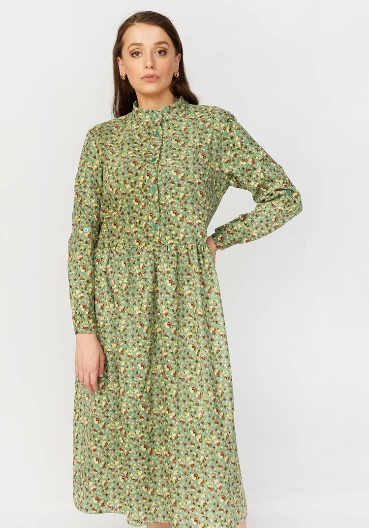 Платье свободного кроя со сборкой на талии шир.  750, рис. 18