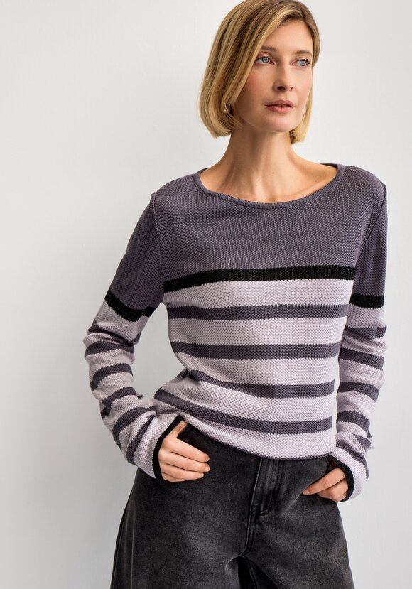 Джемпер в полоску с метанитью шир.  580, рис. 13