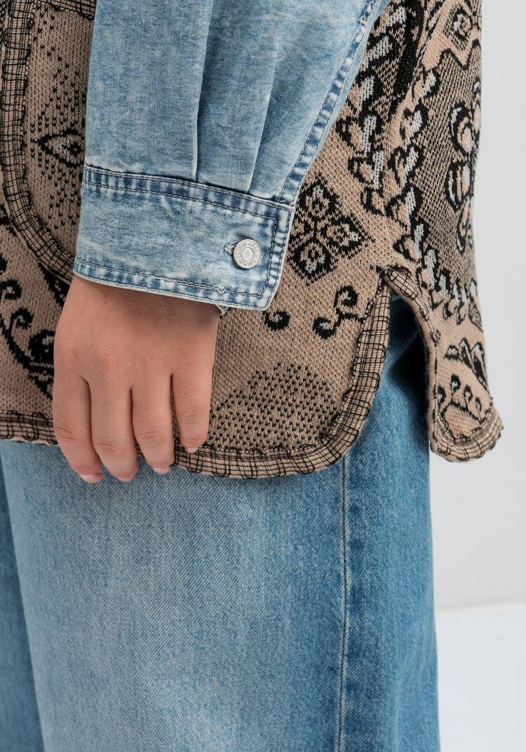 Жилет из шерсти Ласковое тепло шир.  750, рис. 43