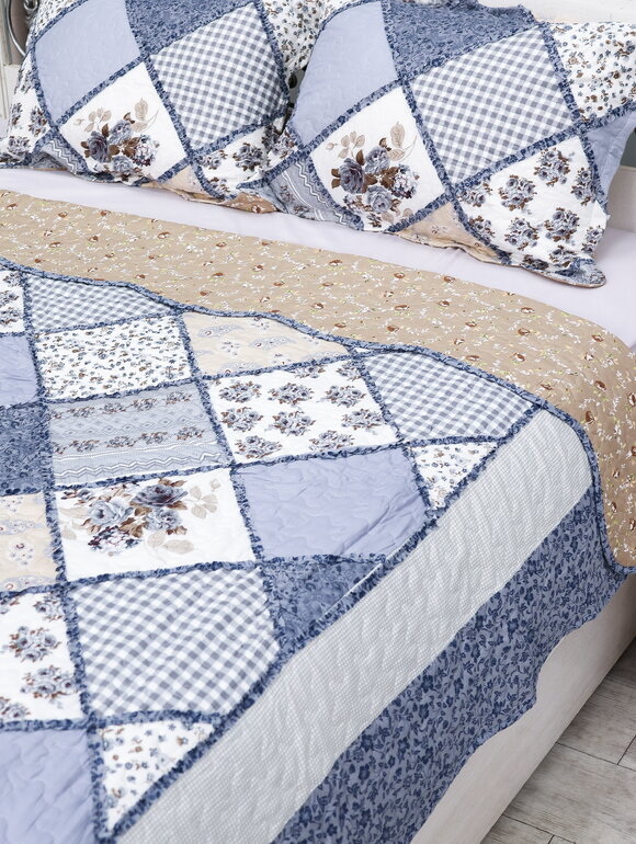 Покрывало с наволочками Печворк шир.  580, рис. 61