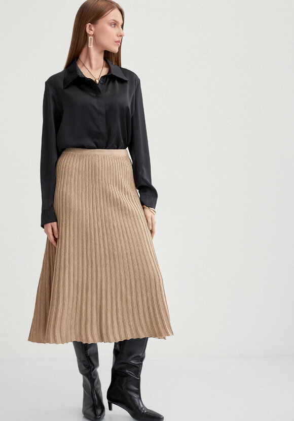 Юбка миди с метанитью шир.  580, рис. 28