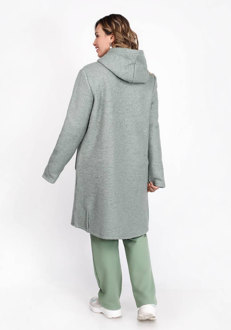 Пальто расклешенного кроя с капюшоном шир.  750, рис. 16