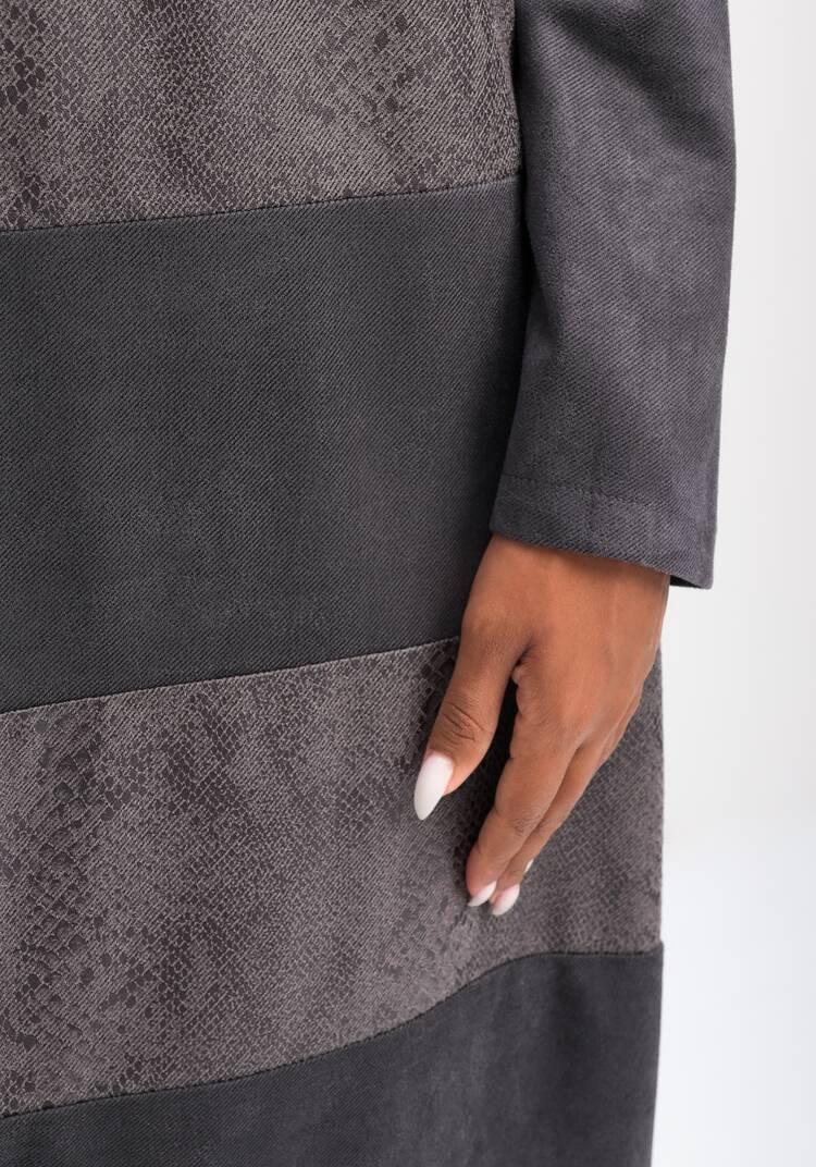 Платье с декоративными вставками шир.  750, рис. 7