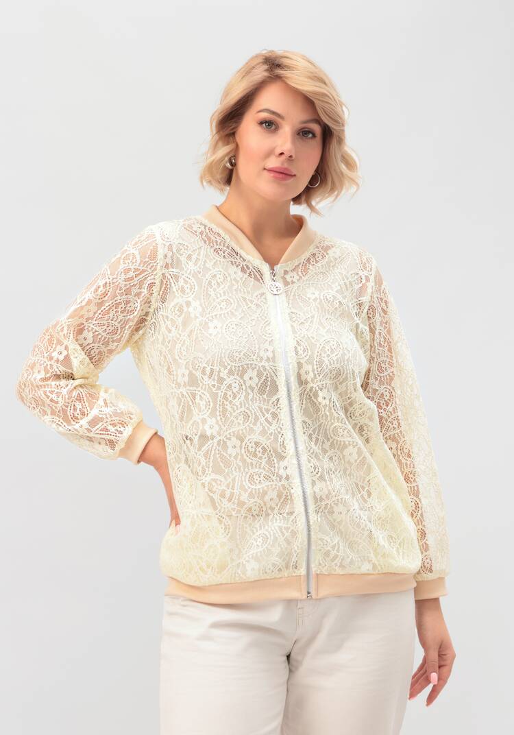 Бомбер кружевной шир.  750, рис. 10