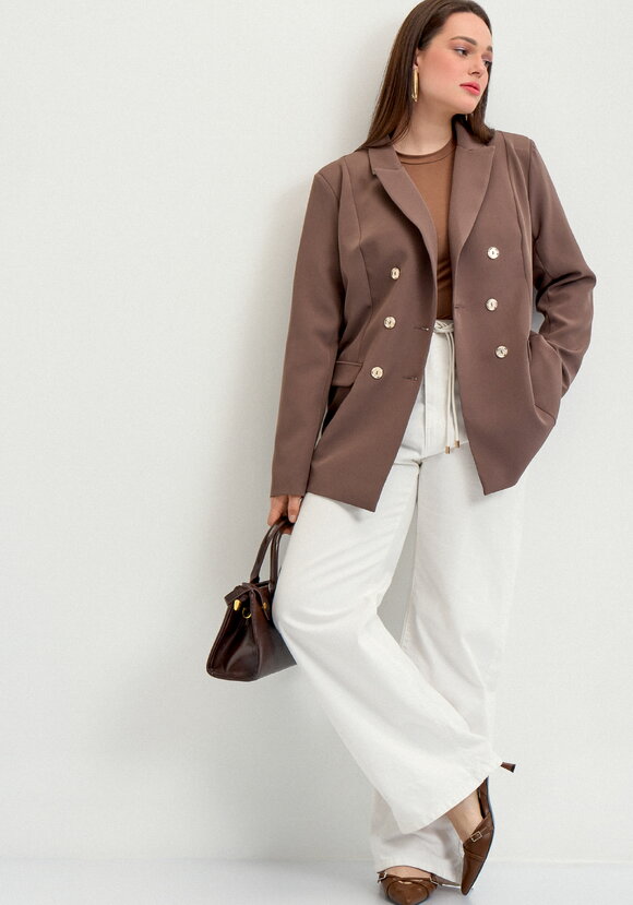 Пиджак двубортный шир.  580, рис. 23