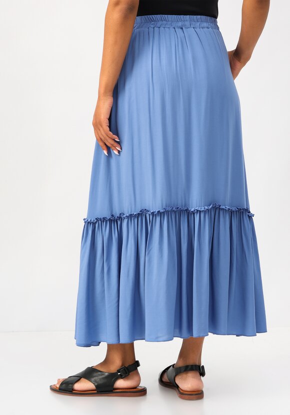 Юбка с воланом с резинкой на талии шир.  580, рис. 10