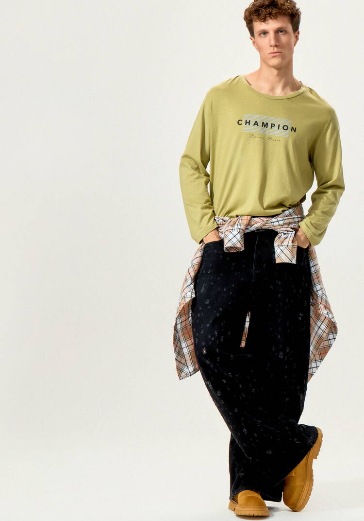 Лонгсливы с лаконичным принтом, 2 шт. шир.  750, рис. 14