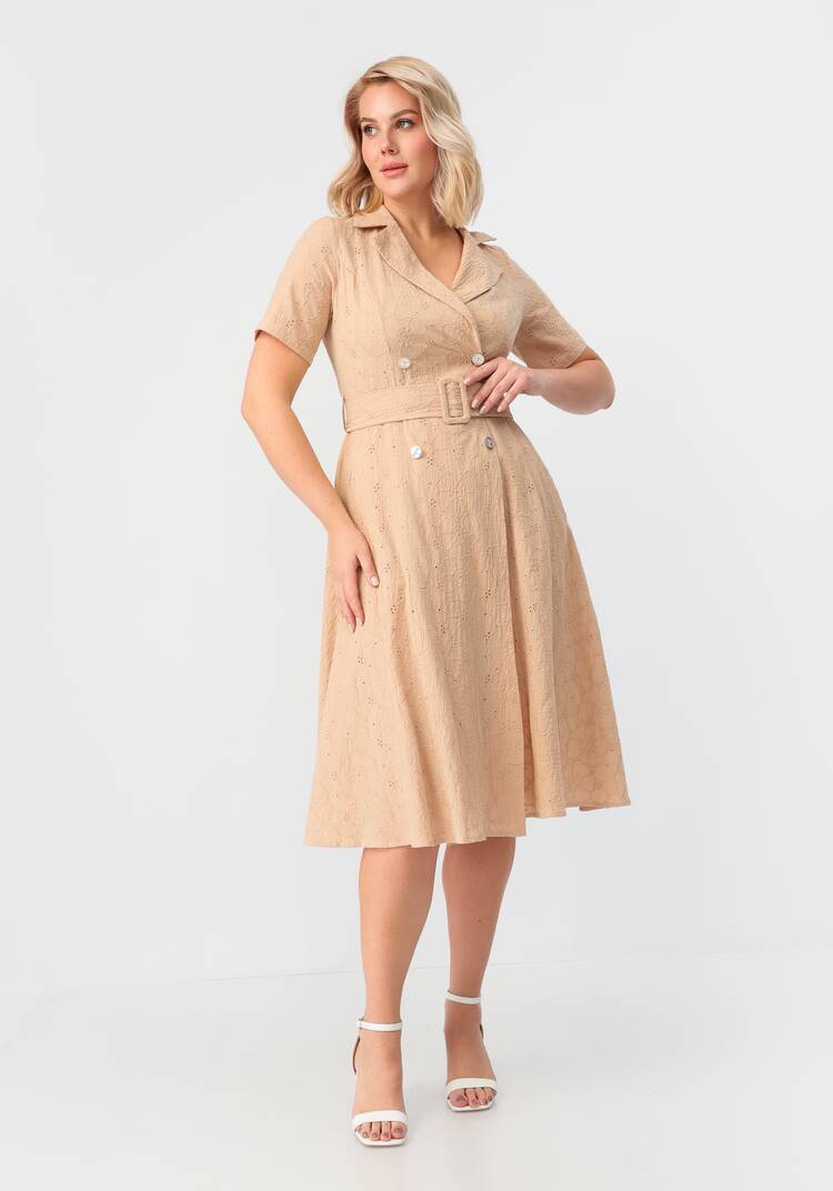 Платье с отложным воротником из шитья шир.  750, рис. 8