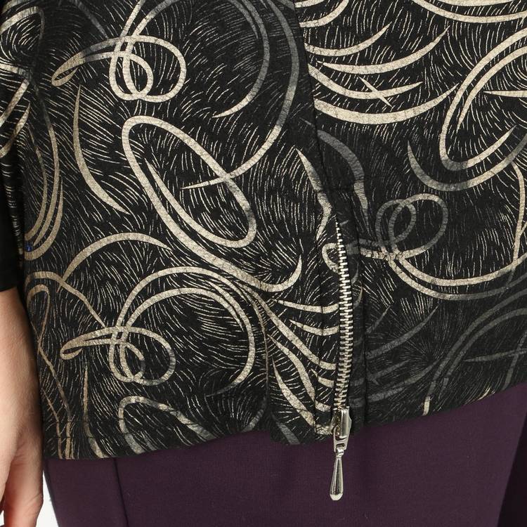 Блузка с округлым вырезом и молниями шир.  750, рис. 12