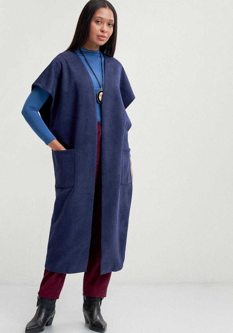 Жилет на запах со спущенным плечом шир.  750, рис. 16