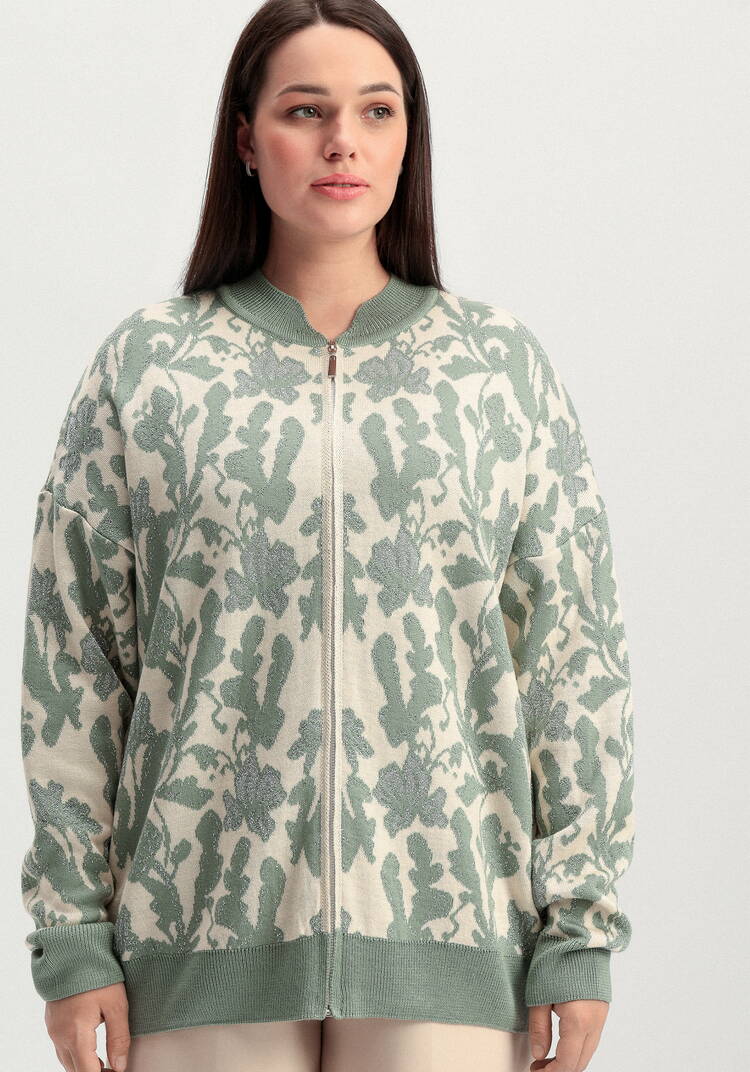 Бомбер с метанитью и цветочным орнаментом шир.  750, рис. 17