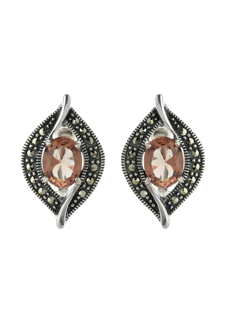 Серебряные серьги  Восточная красавица шир.  750, рис. 5