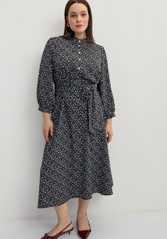 Платье свободного кроя с принтом Мирра шир.  580, рис. 1