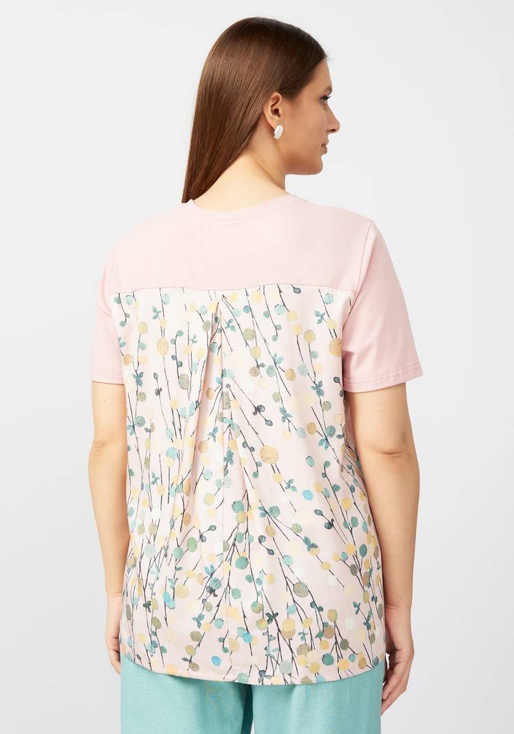 Блуза в комбинации из двух тканей шир.  750, рис. 9