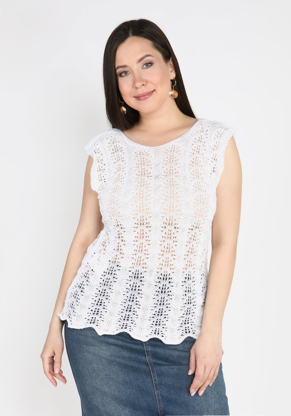 Туника Ажурная красота шир.  580, рис. 9