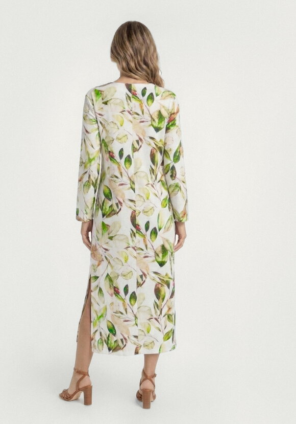 Платье прямого кроя изо льна с принтом шир.  580, рис. 7