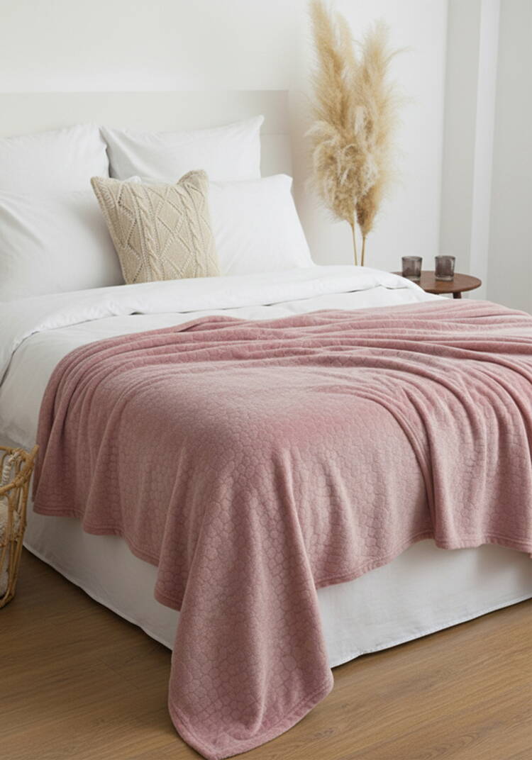 Плед-покрывало Розовый жемчуг шир.  750, рис. 2