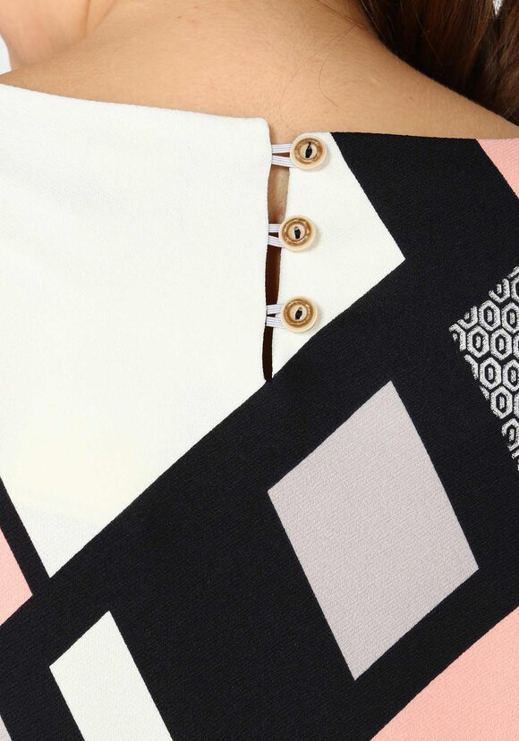 Платье контрастное миди шир.  580, рис. 7