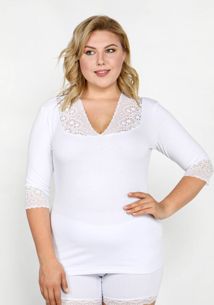 Майка с рукавом 3/4 Леди Кармен шир.  750, рис. 12