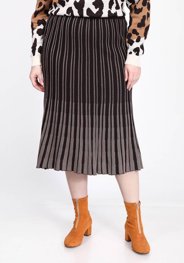 Юбка А-силуэта в вертикальную полоску шир.  750, рис. 4