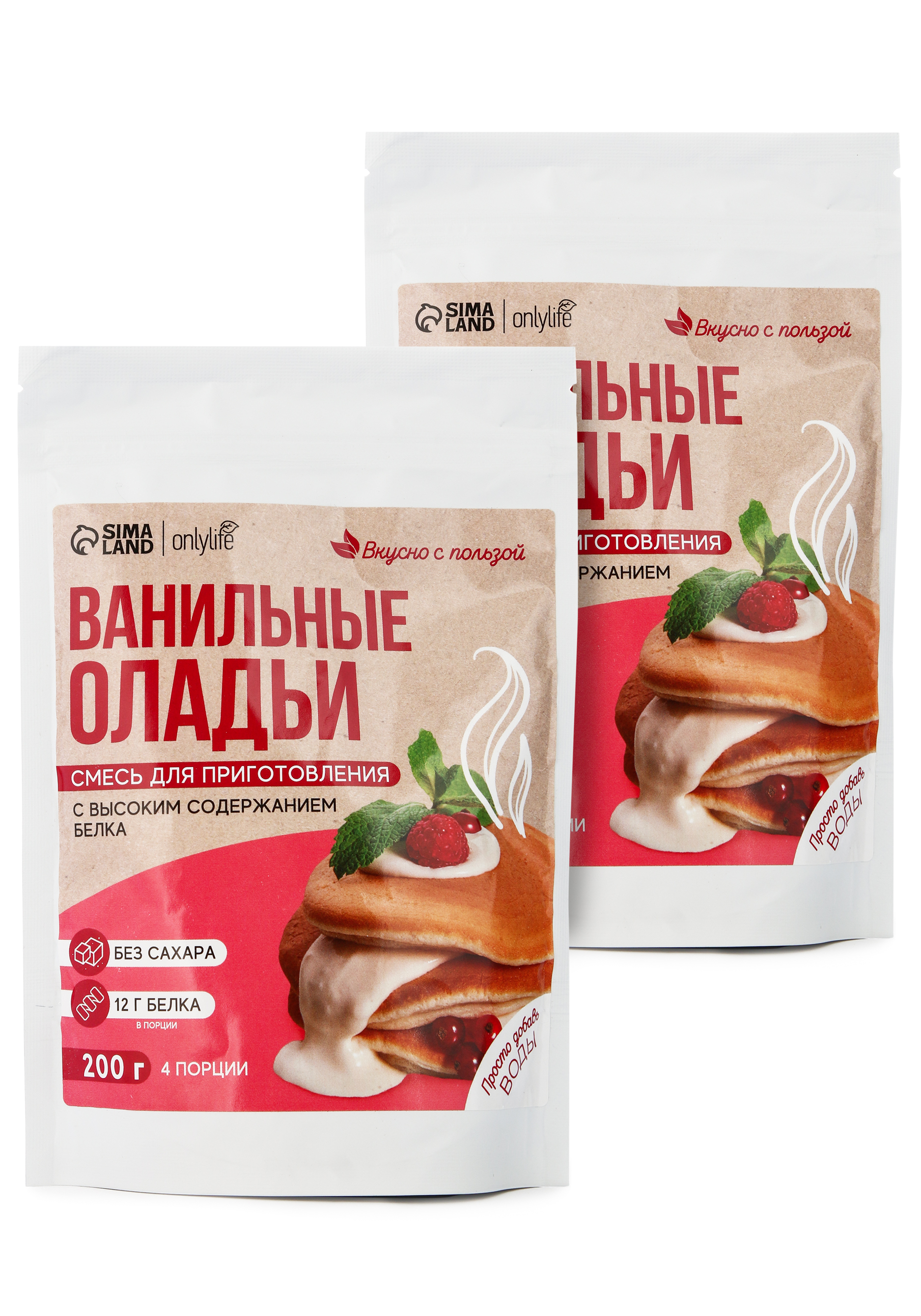 

Смесь для выпечки, 2 шт., Оладьи ваниль