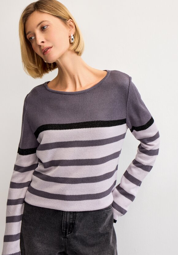 Джемпер в полоску с метанитью шир.  580, рис. 10