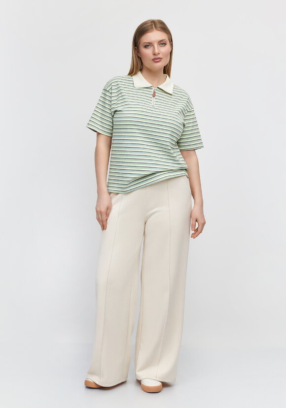 Поло на молнии в полоску шир.  580, рис. 11