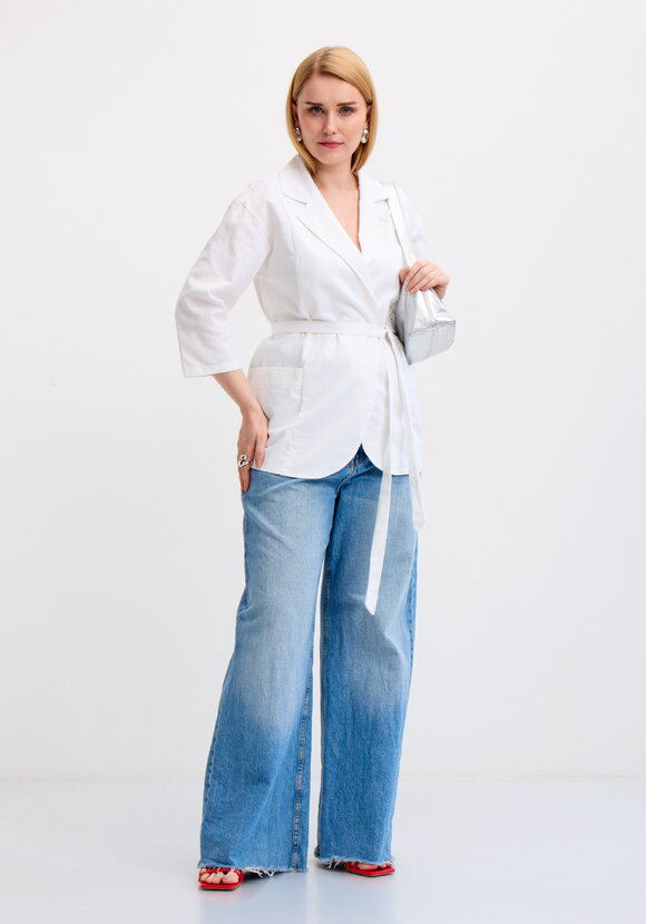 Жакет удлиненный прямого кроя шир.  580, рис. 14