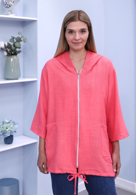 Жакет на молнии с капюшоном Амелия шир.  580, рис. 42