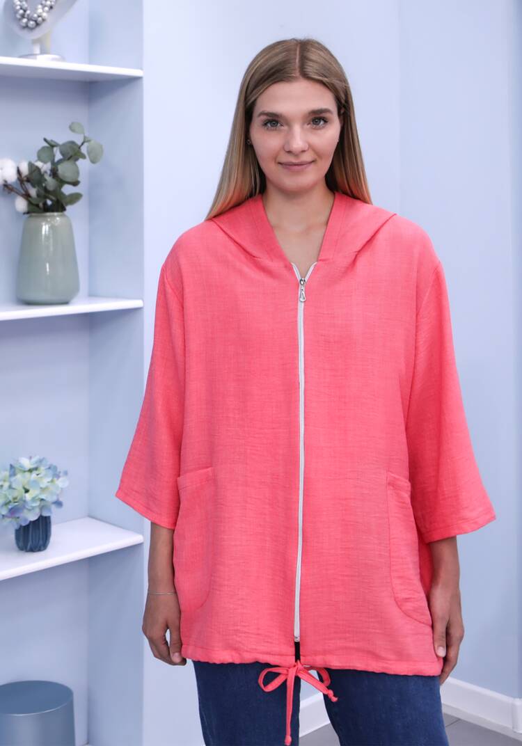 Жакет на молнии с капюшоном Амелия шир.  750, рис. 42