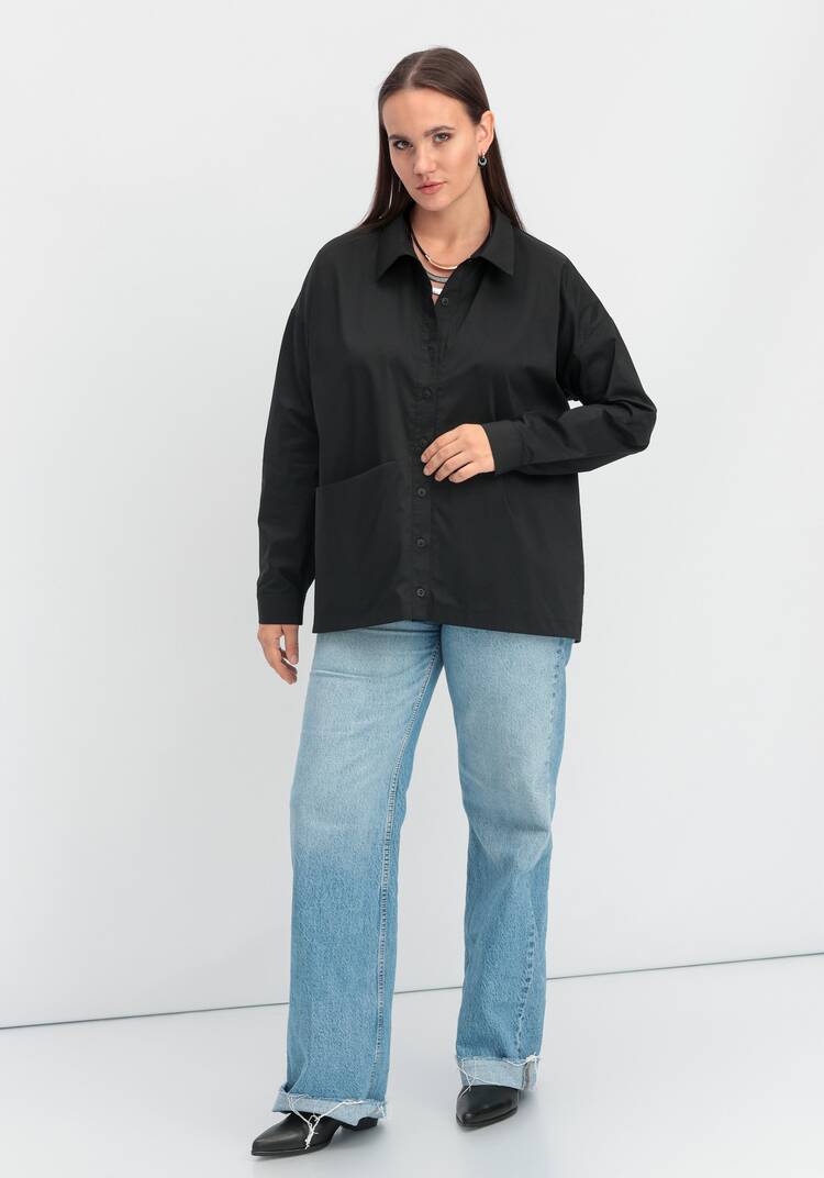 Рубашка с объемным карманом шир.  750, рис. 33